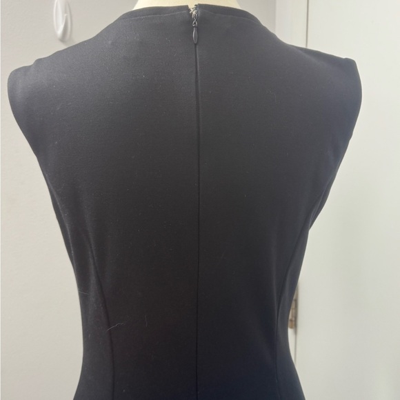 Le Chateau Women's Button Detail Black Sleeveless Sheath Dress Round Neck M - Picture 6 of 8